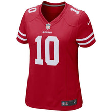 Load image into Gallery viewer, Jimmy Garoppolo San Francisco 49ers Women's Game Jersey – Scarlet 2018/2019