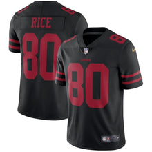 Load image into Gallery viewer, Jerry Rice San Francisco 49ers Retired Player Vapor Untouchable Limited Throwback Jersey - Black 2018/2019