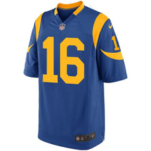Load image into Gallery viewer, JARED GOFF LOS ANGELES RAMS SUPER BOWL YOUTH GAME JERSEY - ROYAL