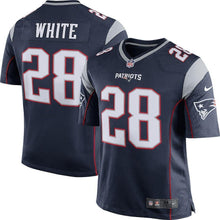 Load image into Gallery viewer, James White New England Patriots Men's Game Jersey - Navy 2018/2019