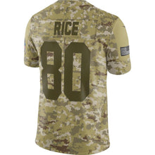 Load image into Gallery viewer, Jerry Rice San Francisco 49ers Salute to Service Retired Player Limited Jersey – Camo 2018/2019