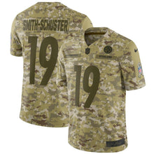Load image into Gallery viewer, JuJu Smith-Schuster Pittsburgh Steelers Salute to Service Limited Jersey – Camo 2018/2019