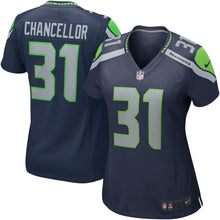 Load image into Gallery viewer, Kam Chancellor Seattle Seahawks Women's Game Jersey - College Navy 2018/2019