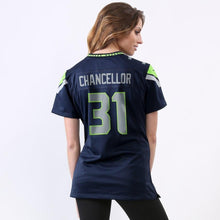 Load image into Gallery viewer, Kam Chancellor Seattle Seahawks Women's Game Jersey - College Navy 2018/2019