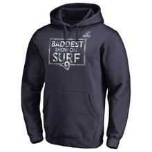 Load image into Gallery viewer, LOS ANGELES RAMS 2018 NFL SUPER BOWL PLAYOFFS BOUND HOMETOWN PULLOVER HOODIE – NAVY