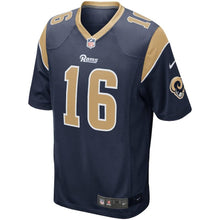 Load image into Gallery viewer, JARED GOFF LOS ANGELES RAMS SUPER BOWL GAME PLAYER JERSEY – BLACK