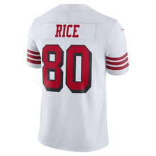 Load image into Gallery viewer, Jerry Rice San Francisco 49ers Color Rush Vapor Untouchable Limited Retired Player Jersey – White 2018/2019