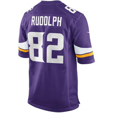 Load image into Gallery viewer, Kyle Rudolph Minnesota Vikings Game Jersey - Purple 2018/2019