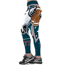 Load image into Gallery viewer, LOS ANGELES RAMS SUPER BOWL SLIM FITNESS 3D PRINTING LEGGINGS