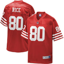 Load image into Gallery viewer, Jerry Rice San Francisco 49ers Pro Line Retired Player Jersey – Red 2018/2019