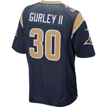 Load image into Gallery viewer, LOS ANGELES RAMS SUPER BOWL TODD GURLEY II NAVY JERSEY 2018 - 2019
