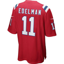 Load image into Gallery viewer, Julian Edelman New England Patriots Game Jersey - Red 2018/2019 Super Bowl
