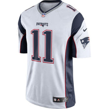 Load image into Gallery viewer, Julian Edelman New England Patriots Youth Game Jersey - White 2018/2019 Super Bowl
