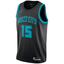 Load image into Gallery viewer, Kemba Walker Charlotte Hornets Jordan Black Swingman City Edition Jersey 2018 - 2019