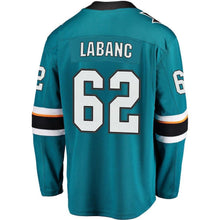 Load image into Gallery viewer, Kevin Labanc San Jose Sharks Player Swingman Jersey