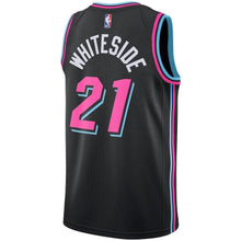 Load image into Gallery viewer, Hassan Whiteside Miami Heat Black Swingman City Edition Jersey 2018 - 2019