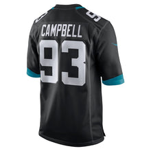 Load image into Gallery viewer, Jacksonville Jaguars Calais Campbell Black Jersey 2018 - 2019