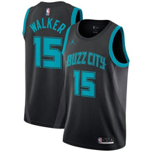 Load image into Gallery viewer, Kemba Walker Charlotte Hornets Jordan Black Swingman City Edition Jersey 2018 - 2019