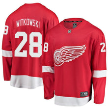 Load image into Gallery viewer, Luke Witkowski Detroit Red Wings Player Swingman Jersey
