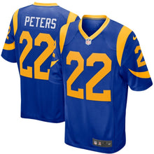Load image into Gallery viewer, Los Angeles Rams Marcus Peters Nike Royal Jersey 2018 - 2019