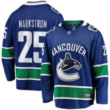 Load image into Gallery viewer, Jacob Markstrom Vancouver Canucks Player Swingman Jersey