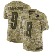 Load image into Gallery viewer, Detroit Lions Matthew Stafford Camo Jersey 2018 - 2019