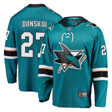 Load image into Gallery viewer, Joonas Donskoi San Jose Sharks Player Swingman Jersey