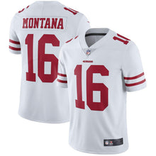 Load image into Gallery viewer, Joe Montana San Francisco 49ers Retired Player Limited Throwback Jersey