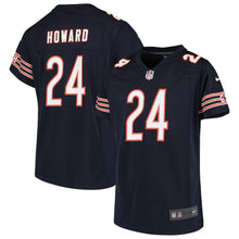 Load image into Gallery viewer, Girls Youth Chicago Bears Jordan Howard Nike Navy Game Jersey