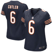 Load image into Gallery viewer, Girls Youth Chicago Bears Jay Cutler Nike Navy Blue Game Jersey