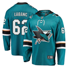 Load image into Gallery viewer, Kevin Labanc San Jose Sharks Player Swingman Jersey