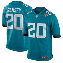 Load image into Gallery viewer, Jacksonville Jaguars Jalen Ramsey Teal Jersey 2018 - 2019