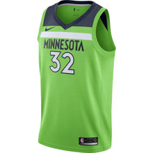 Load image into Gallery viewer, Karl-Anthony Towns Minnesota Timberwolves Green Swingman Jersey 2018 - 2019