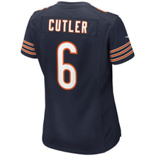 Load image into Gallery viewer, Girls Youth Chicago Bears Jay Cutler Nike Navy Blue Game Jersey