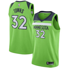 Load image into Gallery viewer, Karl-Anthony Towns Minnesota Timberwolves Green Swingman Jersey 2018 - 2019