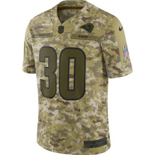 Load image into Gallery viewer, LOS ANGELES RAMS TODD GURLEY II CAMO JERSEY 2018 - 2019