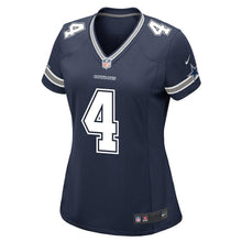 Load image into Gallery viewer, Girls Youth Dallas Cowboys Dak Prescott Nike Navy Game Jersey