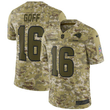 Load image into Gallery viewer, Los Angeles Rams Jared Goff Camo Jersey 2018 - 2019
