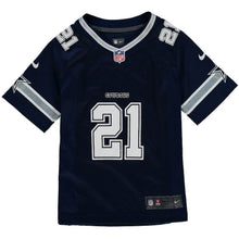 Load image into Gallery viewer, Girls Youth Dallas Cowboys Ezekiel Elliott Nike Navy Game Jersey