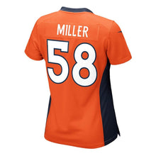 Load image into Gallery viewer, Girls Youth Denver Broncos Von Miller Nike Orange Game Jersey