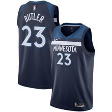 Load image into Gallery viewer, Jimmy Butler Minnesota Timberwolves Navy Swingman Jersey 2018 - 2019