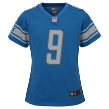 Load image into Gallery viewer, Girls Youth Detroit Lions Matthew Stafford Nike Blue Team Game Jersey