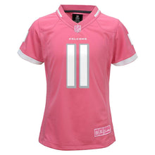 Load image into Gallery viewer, Girls Youth Atlanta Falcons Julio Jones Pink Bubble Gum Jersey