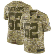 Load image into Gallery viewer, Green Bay Packers Clay Matthews Camo Jersey 2018 - 2019