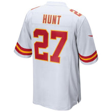 Load image into Gallery viewer, Kansas City Chiefs Kareem Hunt White Jersey 2018 - 2019
