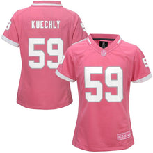 Load image into Gallery viewer, Girls Youth Carolina Panthers Luke Kuechly Pink Bubble Gum Jersey