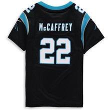 Load image into Gallery viewer, Girls Youth Carolina Panthers Christian McCaffrey Nike Black Game Jersey