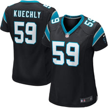 Load image into Gallery viewer, Girls Youth Carolina Panthers Luke Kuechly Nike Black Game Jersey