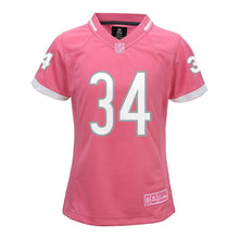 Load image into Gallery viewer, Girls Youth Chicago Bears Walter Payton Pink Fashion Bubble Gum Jersey