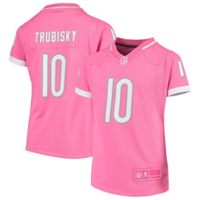 Load image into Gallery viewer, Girls Youth Mitchell Trubisky Pink Chicago Bears Fashion Bubble Gum Jersey